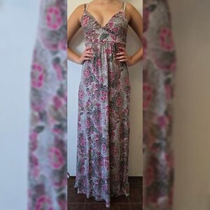 Max And Cleo Floral Maxi Dress Sz XS